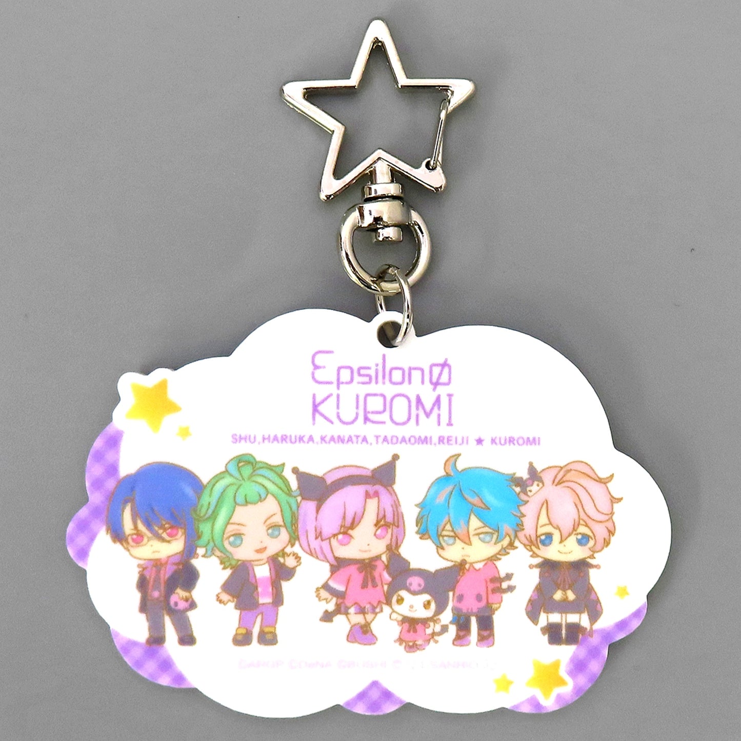 Epsilon Phi x Kuromi Argonavis from BanG Dream! x Sanrio Characters Acrylic Keychain Animate Ikebukuro Ltd [USED]