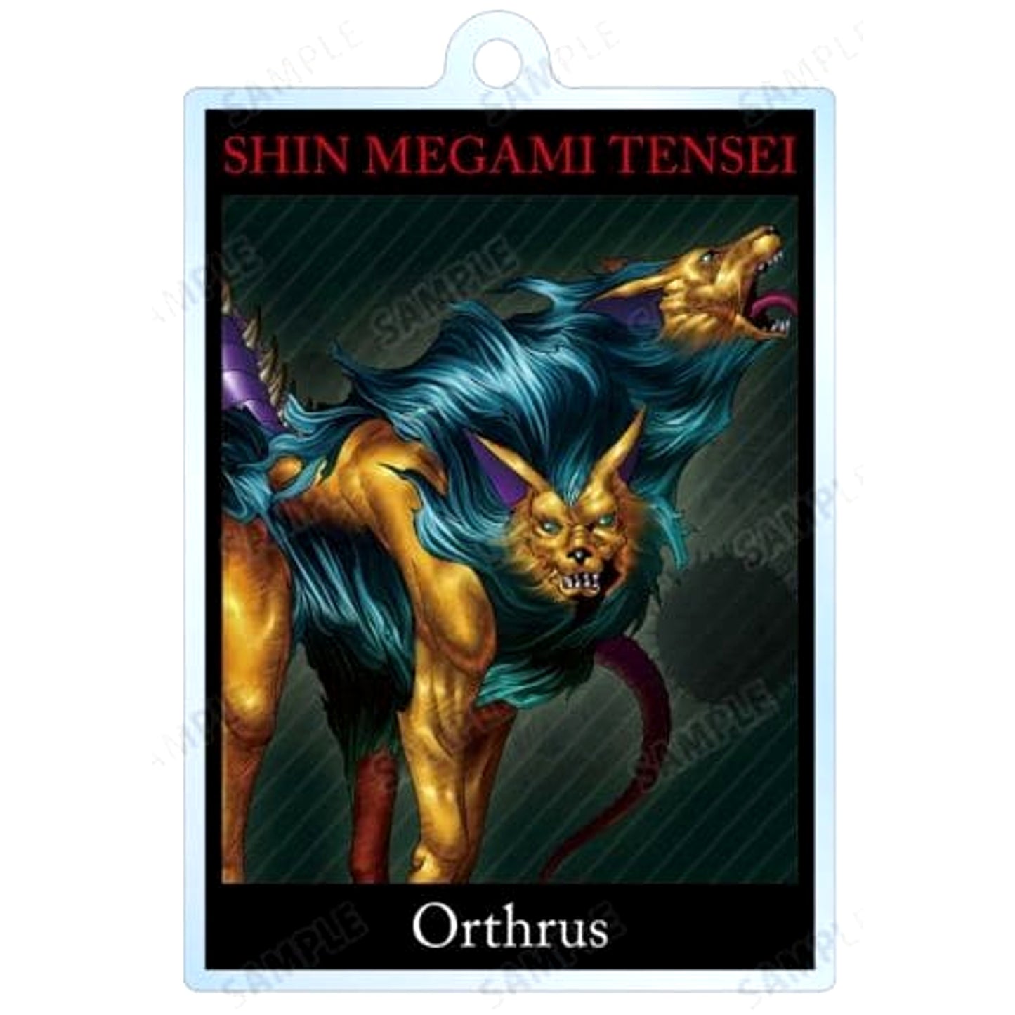 Shin Megami Tensei Orthrus Trading Demon Acrylic Keychain Keychains [USED]