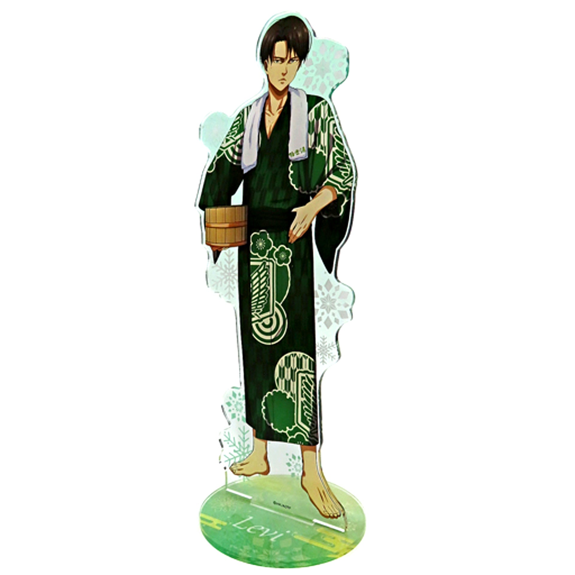 Levi Ackerman Attack on Titan BIG Acrylic Stand Gokurakuyu RAKU SPA The SENTO Season 2 [USED]