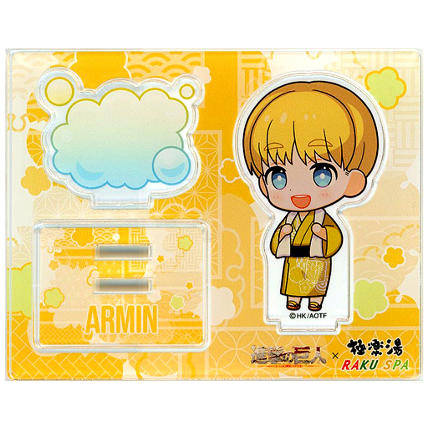 Armin Arlert Attack on Titan Acrylic Stand Mini Character Gokurakuyu RAKU SPA The SENTO Season 2 [USED]