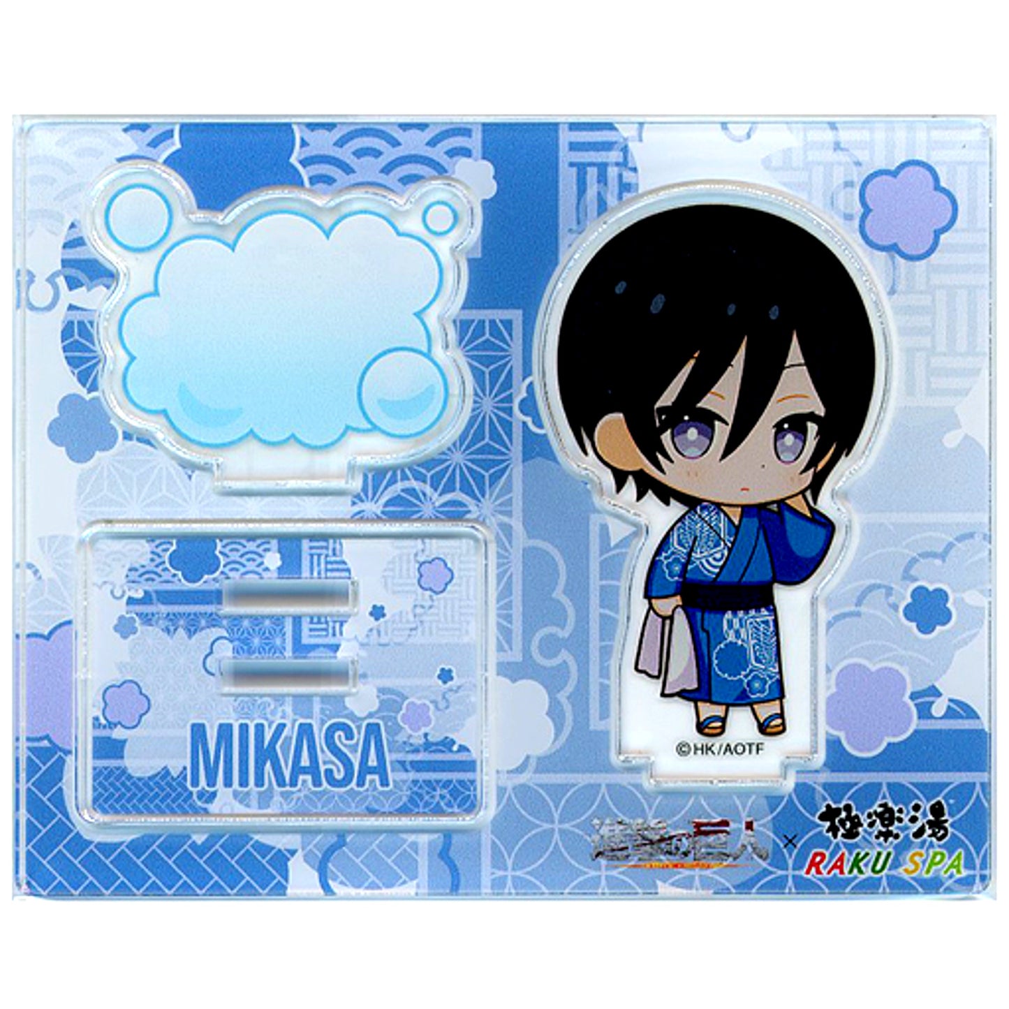 Mikasa Ackerman Attack on Titan Gokurakuyu RAKU SPA Ofuro no Tami The SENTO Seazon 2 Acrylic Stand Mini Character [USED]