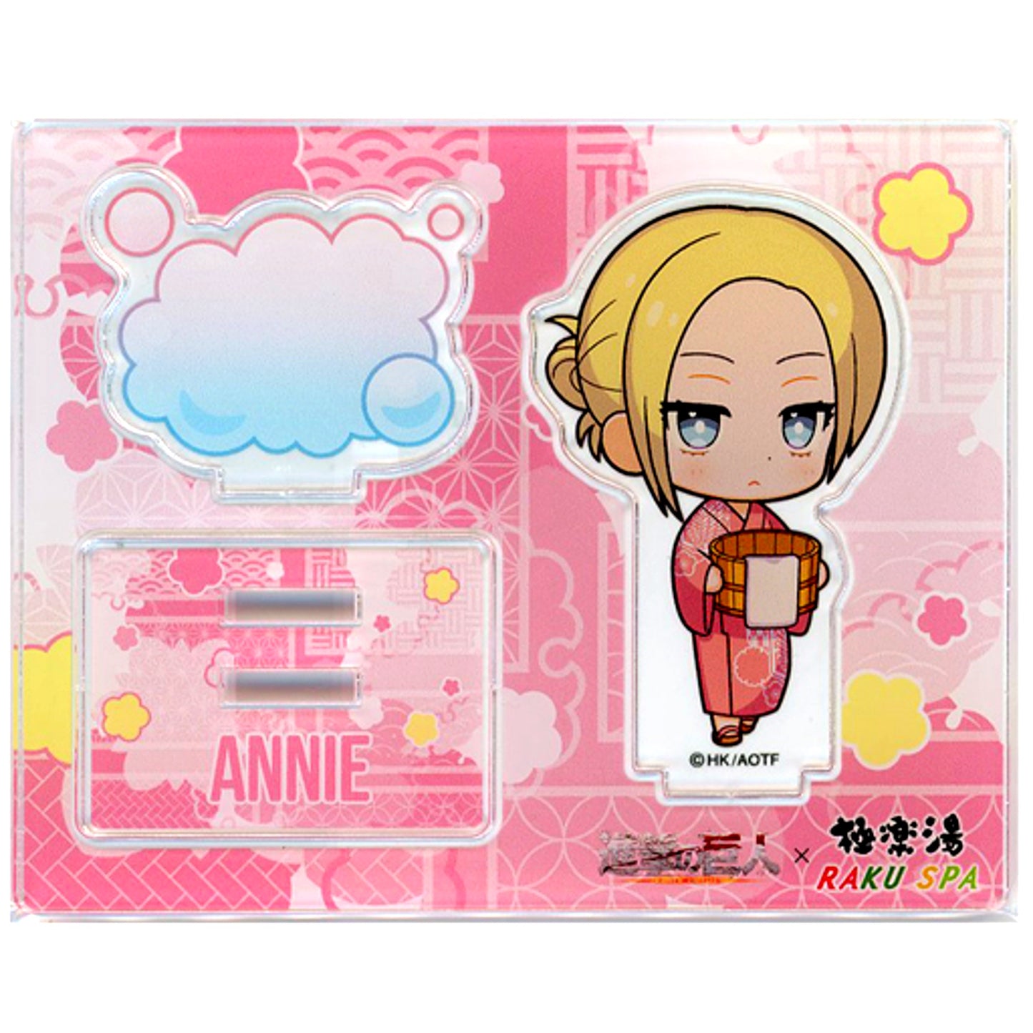 Annie Leonhart Attack on Titan Acrylic Stand Mini Character Gokurakuyu RAKU SPA The SENTO Season 2 [USED]