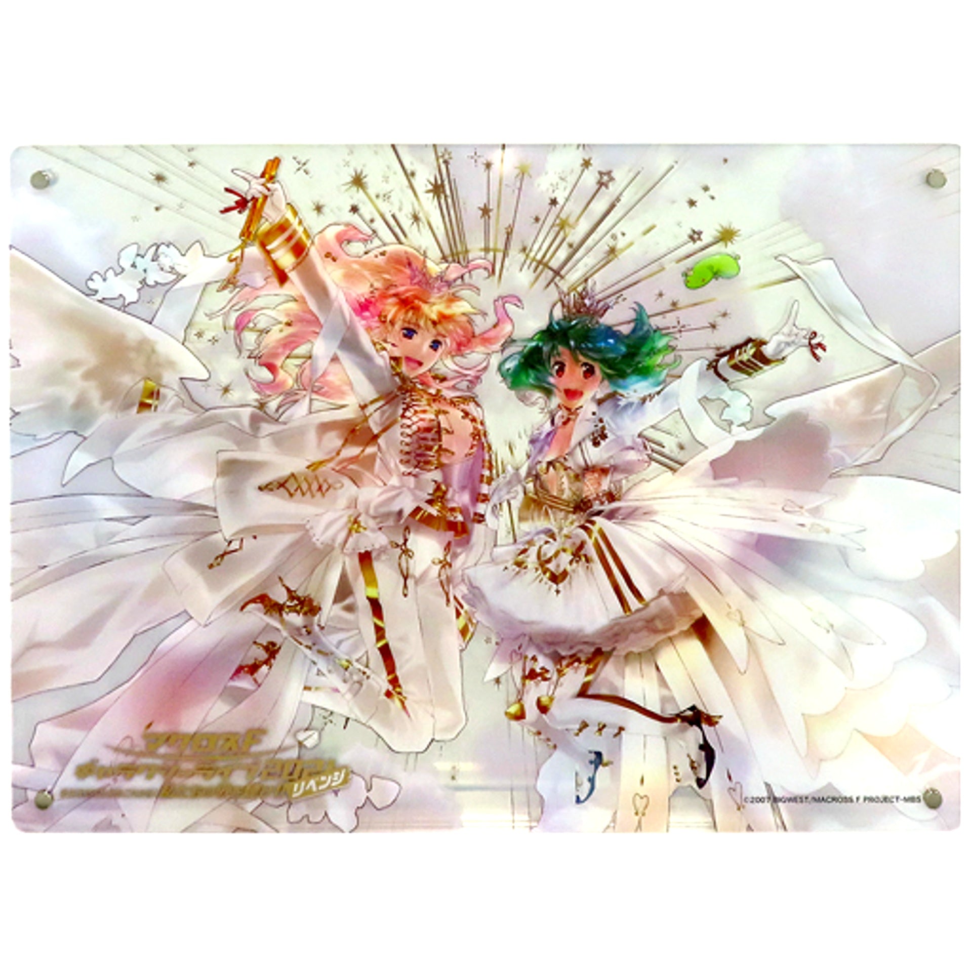 Sheryl & Ranka Macross F Acrylic Panel SANKYO presents Galaxy Live 2021 Revenge Madamada Futari wa Korekara Watashitachi no Uta o Kike [USED]