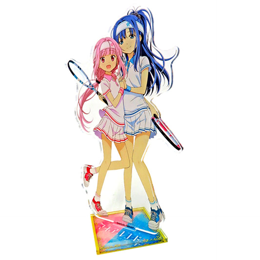 Iroha & Yachiyo Magia Record Puella Magi Madoka Magica Side Story Pop-up Shop Kamihama City Holiday Illustration BIG Acrylic Stand [USED]