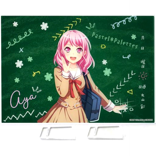 Aya Maruyama Illustration Acrylic Board School Ver. Vol. 1 BanG Dream! Girls Band Party! SEGA Ltd [USED]