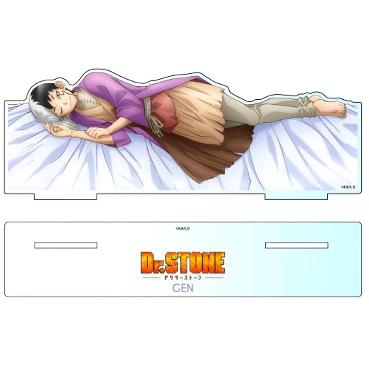Gen Asagiri Sleeping Together Dr. STONE Illustration Big Acrylic Stand [USED]