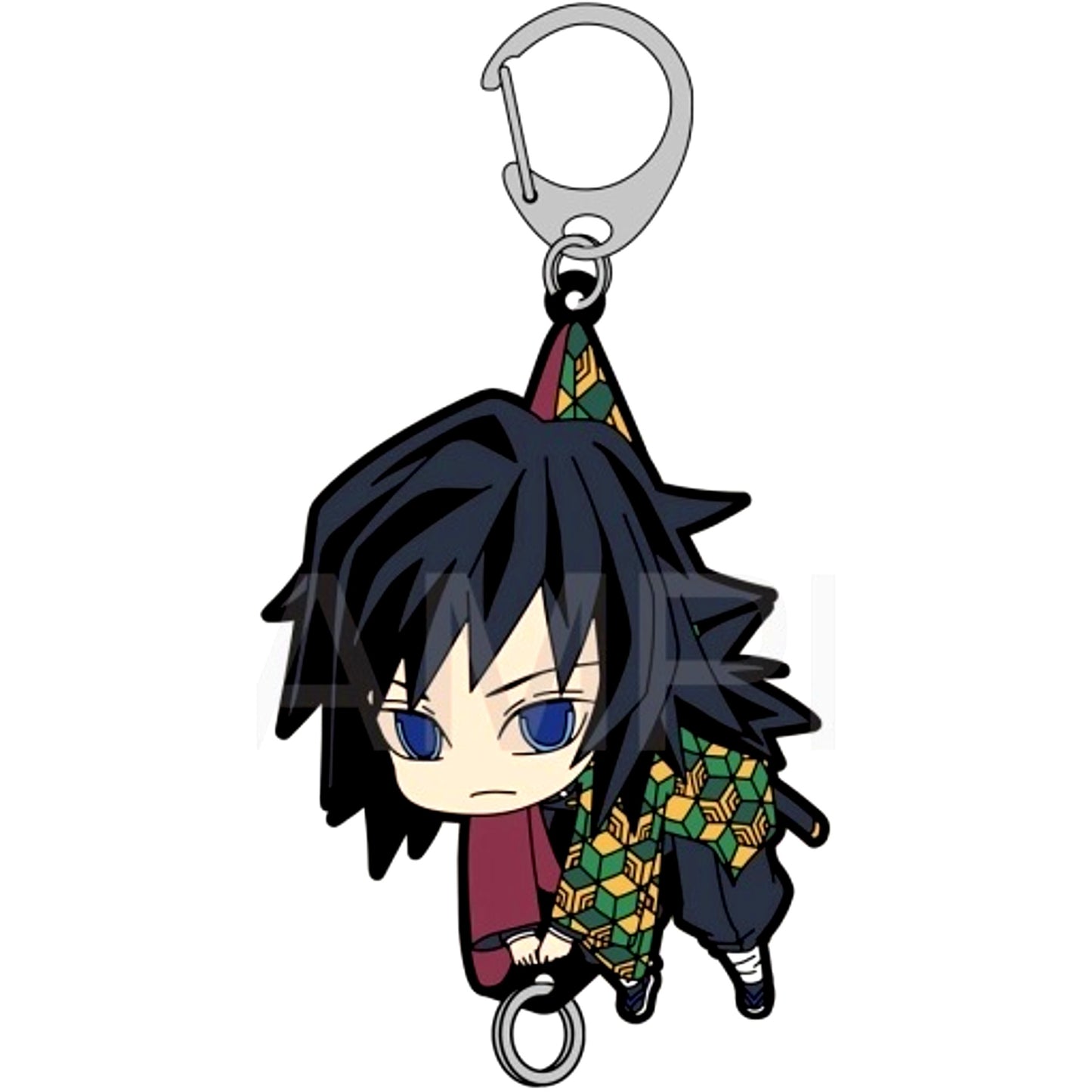 Giyu Tomioka Demon Slayer: Kimetsu no Yaiba Hataraku Tsumamare Keychain [USED]