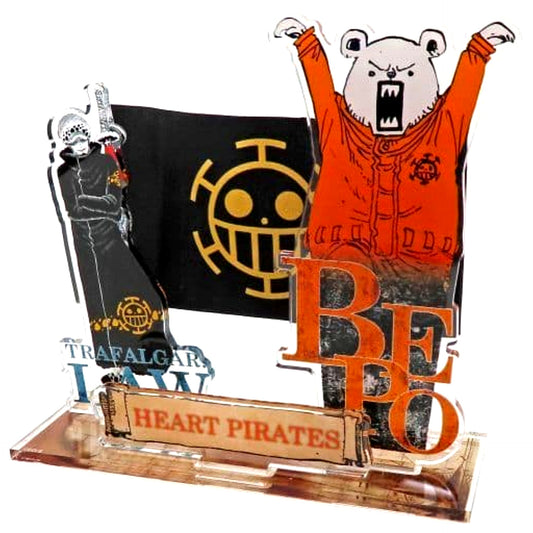 Trafalgar Law & Bepo One Piece Pirate Flag Acrylic Stand [USED]
