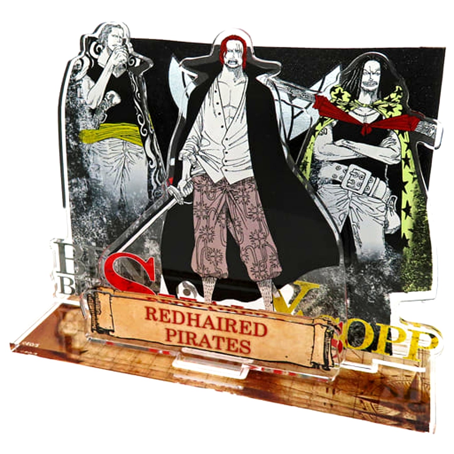 Shanks & Benn Beckman & Yasopp One Piece Pirate Flag Acrylic Stand [USED]
