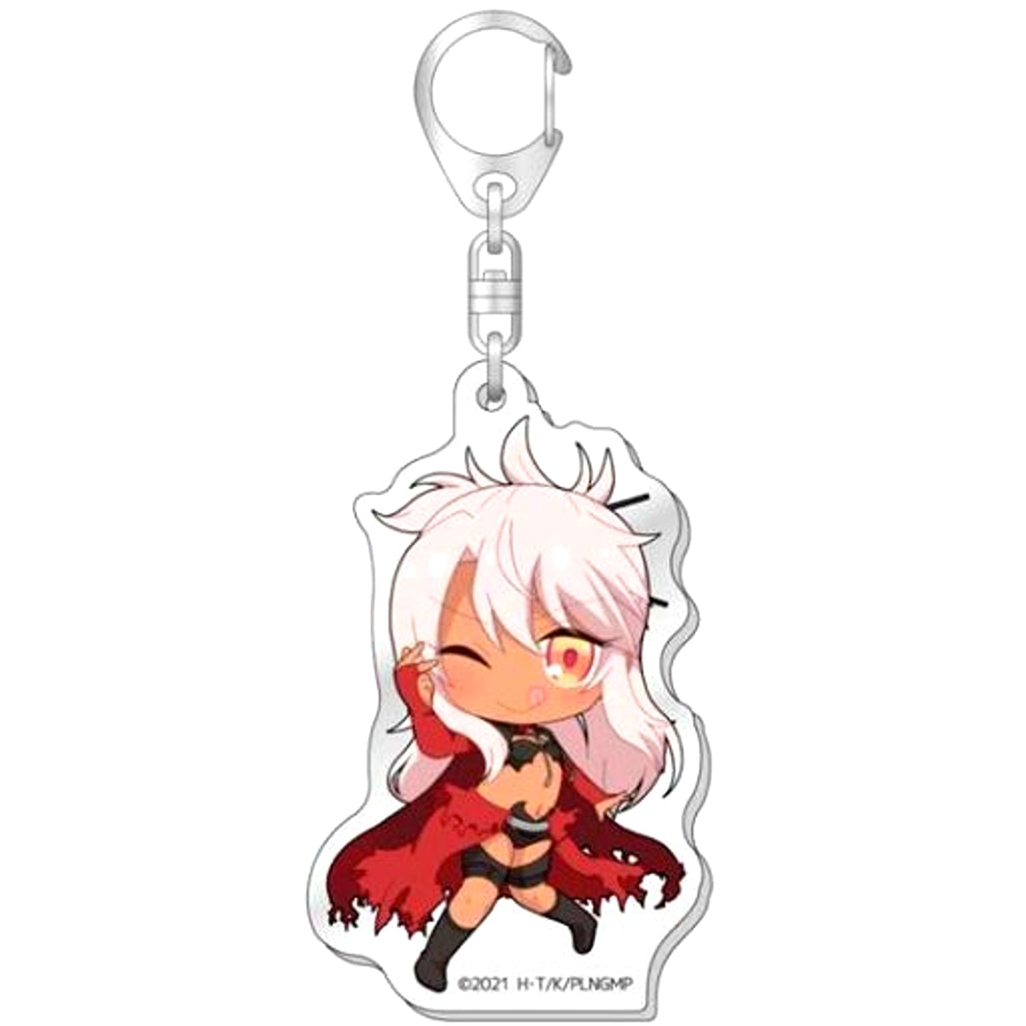 Chloe von Einzbern Fate/kaleid liner Prisma Illya Licht Nameless Girl Tehepero Glitter Acrylic Keychain [USED]