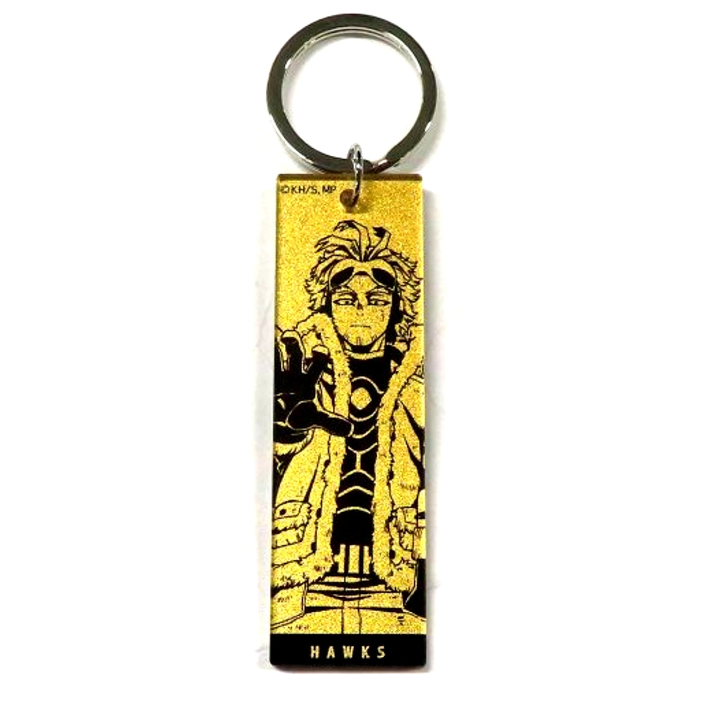 Hawks My Hero Academia Trading Metallic Keychain Grab Victory with Those Hands! [USED]