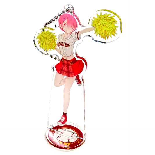Ram Tohoku Rakuten Golden Eagles Re:ZERO -Starting Life in Another World- Acrylic Stand Keychain Pacific League Collabo [USED]