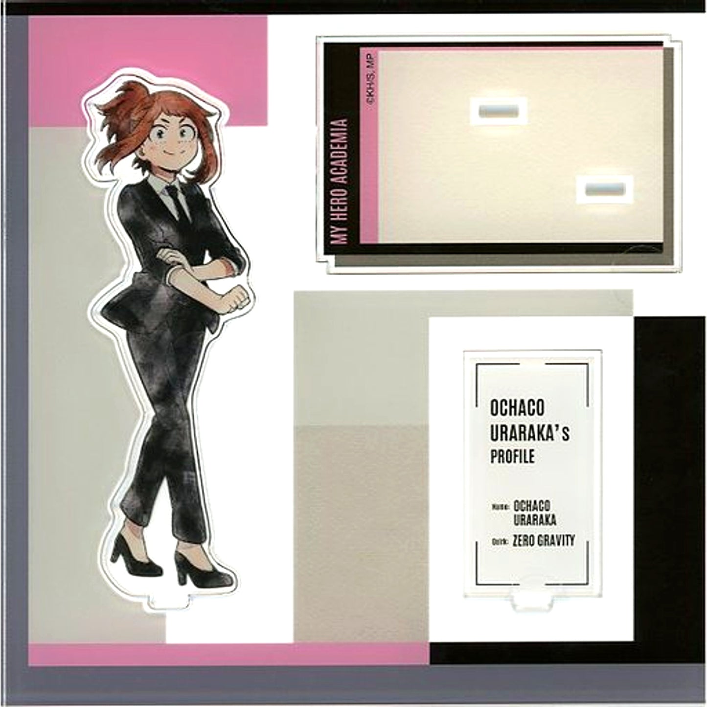Ochaco Uraraka Acrylic Stand Standing Picture Suit Costume REGENERATION My Hero Academia TOHO animation STORE x baseyard tokyo REGENERATION MY HERO ACADEMIA [USED]