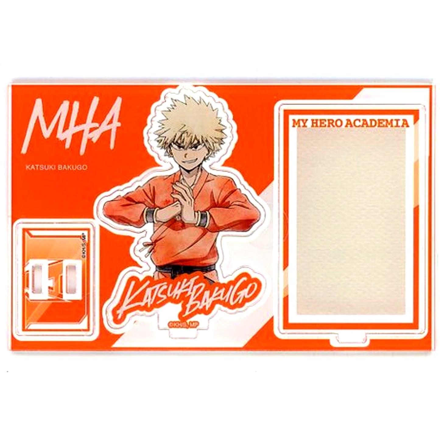 Katsuki Bakugo Acrylic Stand - Card Type Kung Fu Costume Part 2 REGENERATION My Hero Academia TOHO animation STORE x baseyard tokyo REGENERATION MY HERO ACADEMIA [USED]
