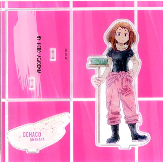 Ochaco Uraraka Acrylic Stand Standing Picture Cleaning Costume REGENERATION My Hero Academia TOHO animation STORE x baseyard tokyo REGENERATION MY HERO ACADEMIA [USED]