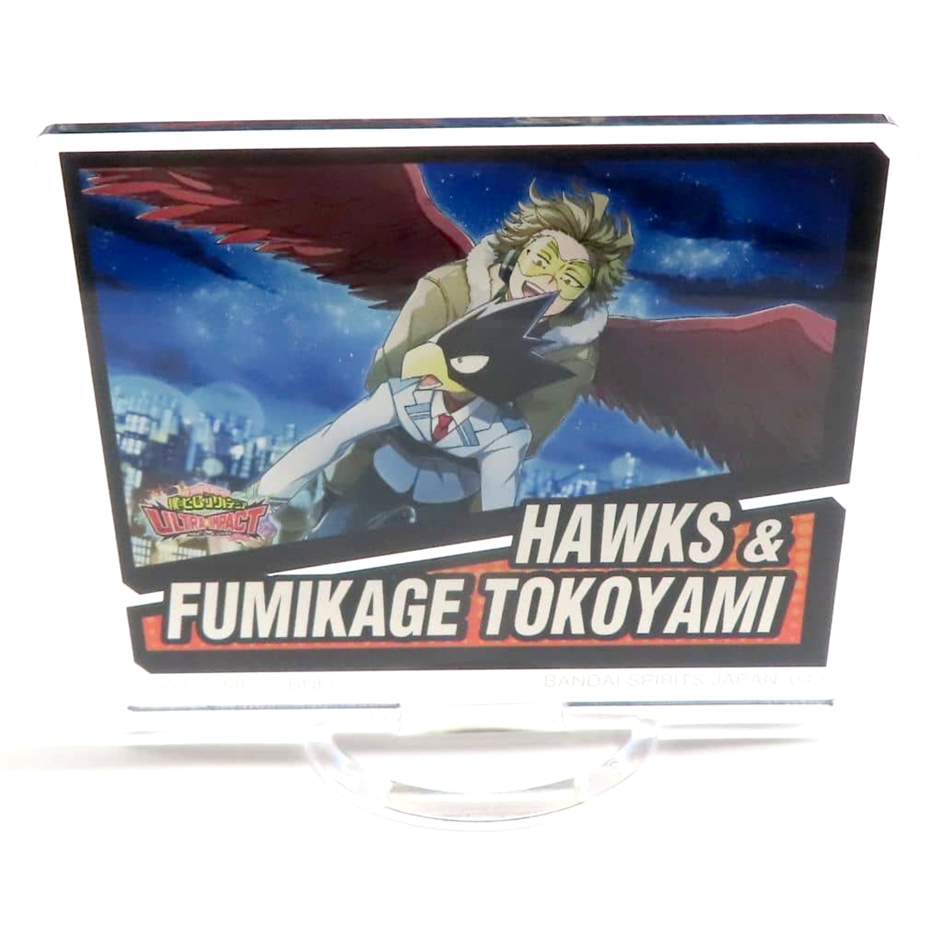 My Hero Academia Hawks Fumikage Tokoyami Ichiban Kuji Acrylic Stand Ultra Impact Prize H Acrylic Stands [USED]
