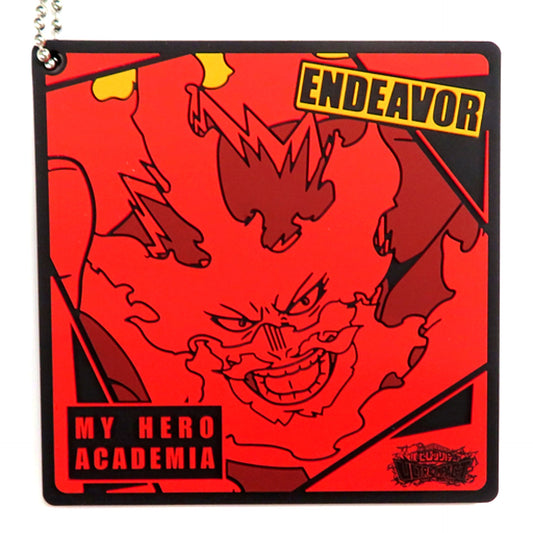 Endeavor Prize J My Hero Academia ULTRA IMPACT Ichiban Kuji Rubber Keychain [USED]