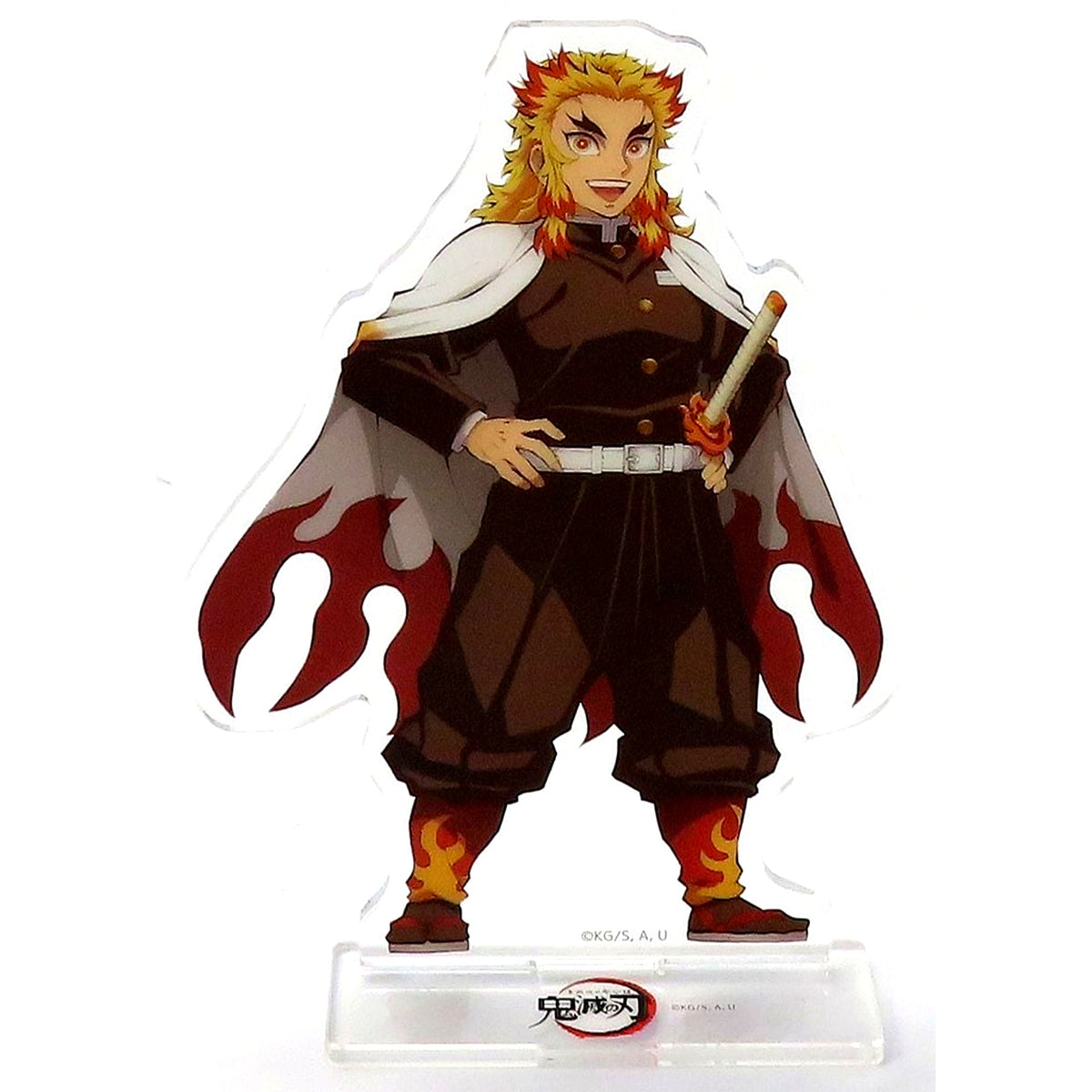 Kyojuro Rengoku Demon Slayer Mugen Train Arc x ufotable Cafe x Machi Asobi Cafe New Character Illustration Acrylic Stand [USED]
