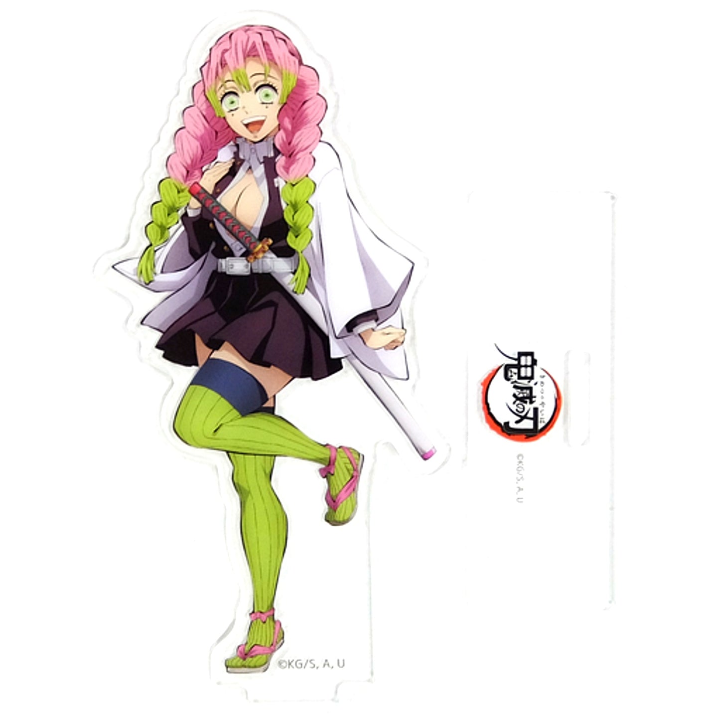 Mitsuri Kanroji New Character Illustration Acrylic Stand TV Anime Demon Slayer: Kimetsu no Yaiba Mugen Train Arc x ufotable Cafe x Machi Asobi Cafe [USED]