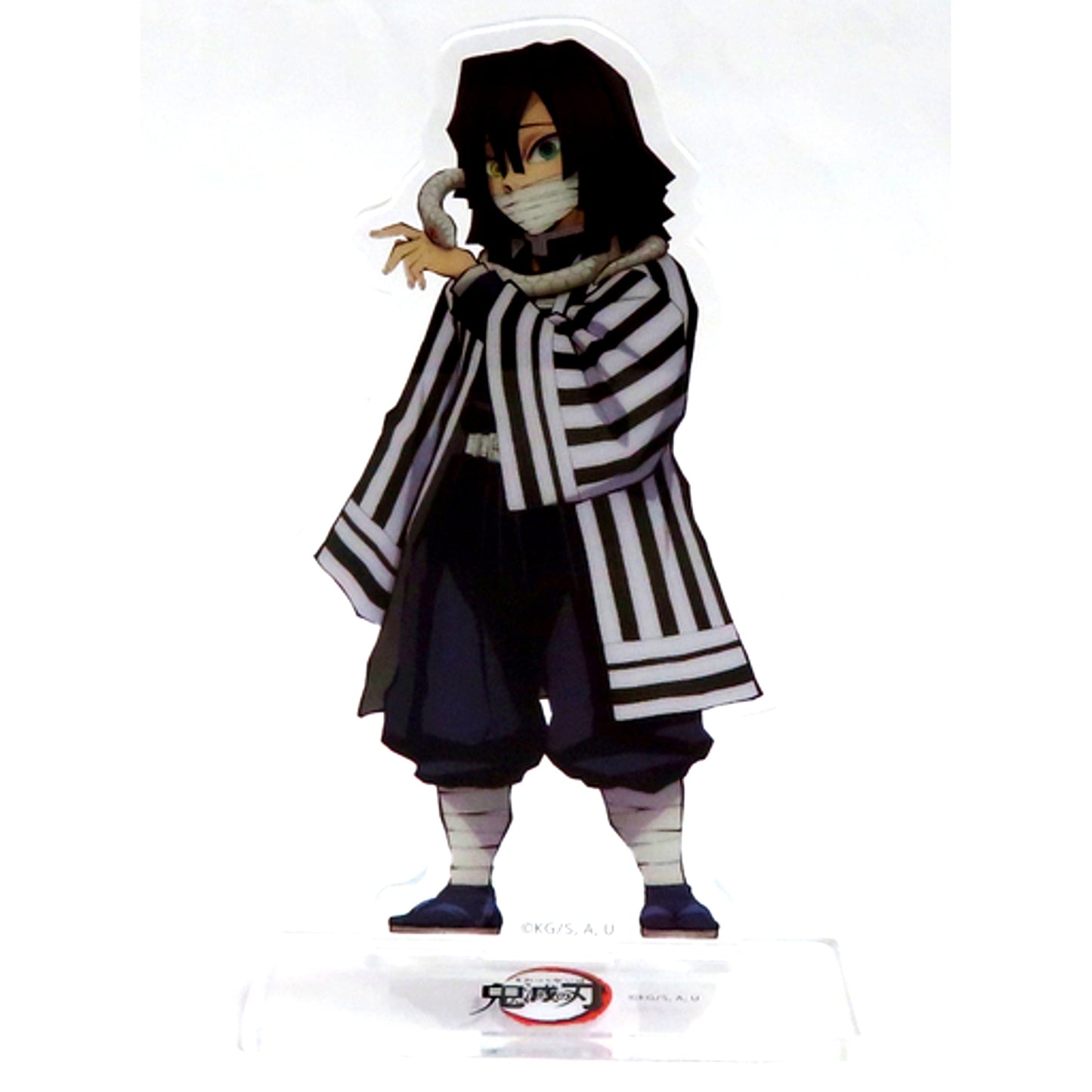 Obanai Iguro New Character Illustration Acrylic Stand TV Anime Demon Slayer Mugen Train Arc x ufotable Cafe x Machi Asobi CAFE [USED]