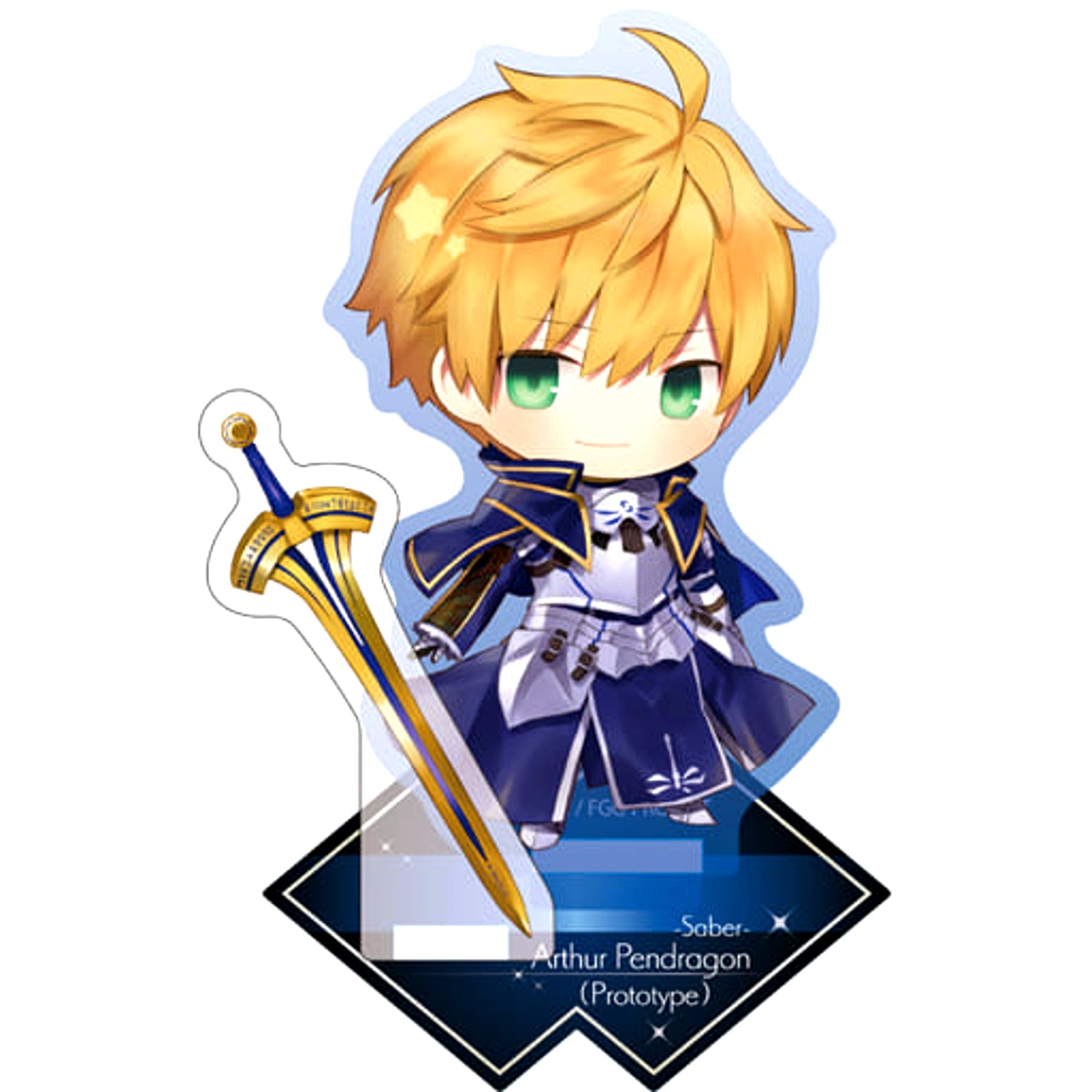 Fate/Grand Order Saber Arthur Pendragon Prototype CharaToria Acrylic Stand [USED]