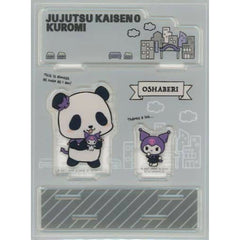 Jujutsu Kaisen 0 x Sanrio Characters Panda x Kuromi Acrylic Stand Theater Goods Acrylic Stands [USED]