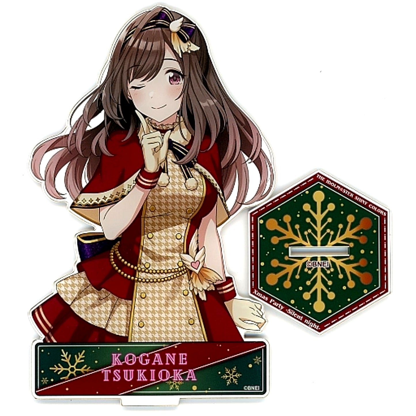 Kogane Tsukioka THE IDOLM@STER SHINY COLORS Official Acrylic Stand Silent night Ver. Xmas Party [USED]