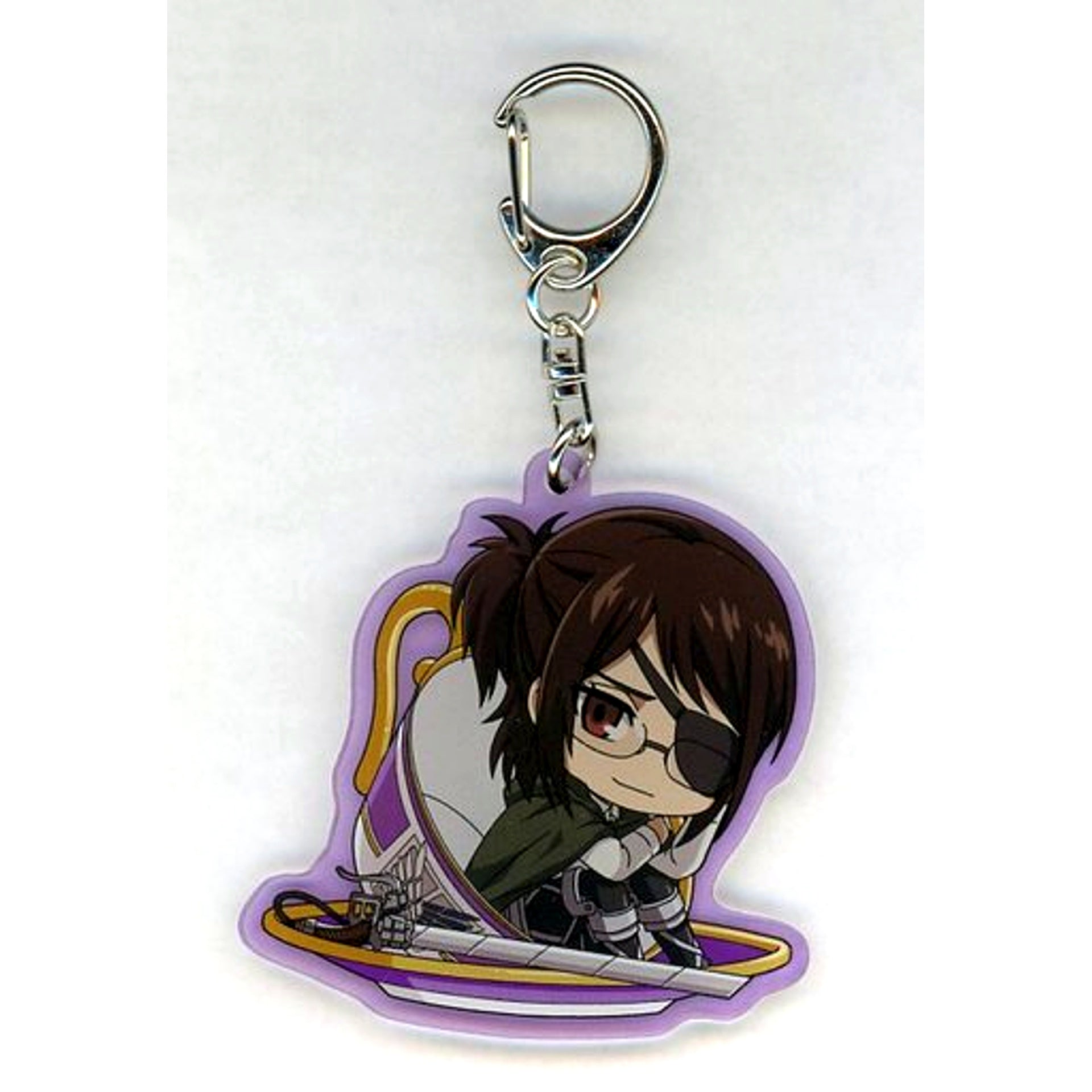 Hange Zoe Attack on Titan Trading Acrylic Keychain Cup In Series 3 [USED]