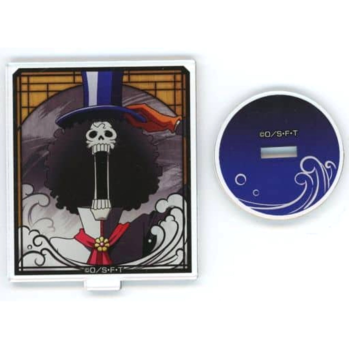 One Piece Brook Mini Acrylic Stand Collection Onigashima Raid Pop Up Straw Hat Store in Animate Goods Acrylic Stands [USED]