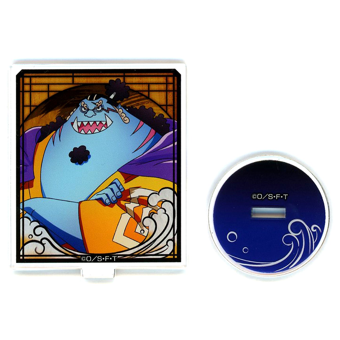 Jinbe One Piece Mini Acrylic Stand Collection Onigashima Raid Straw Hat Store in Animate [USED]