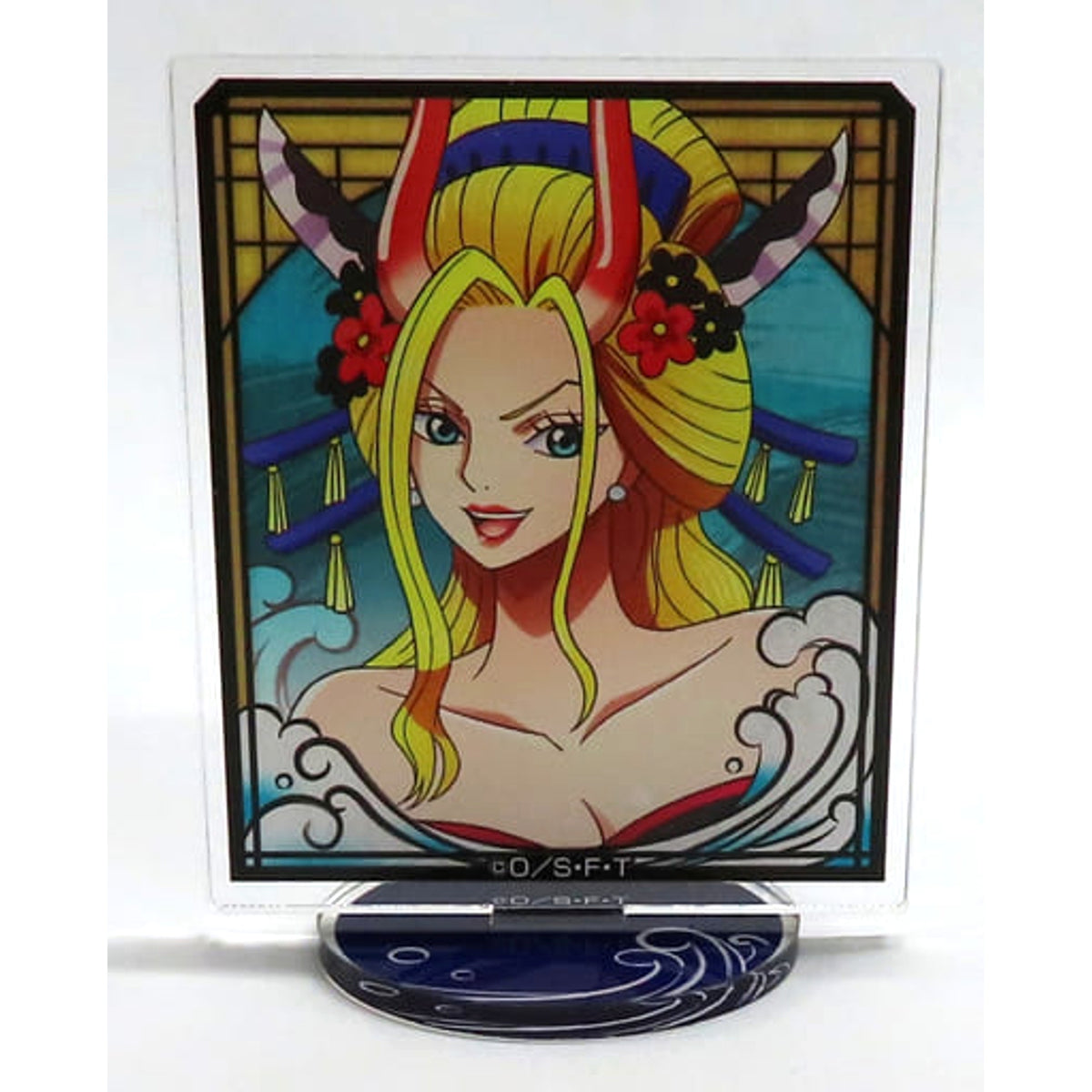One Piece Black Maria Mini Acrylic Stand Collection Onigashima Raid Pop Up Straw Hat Store in Animate Goods Acrylic Stands [USED]