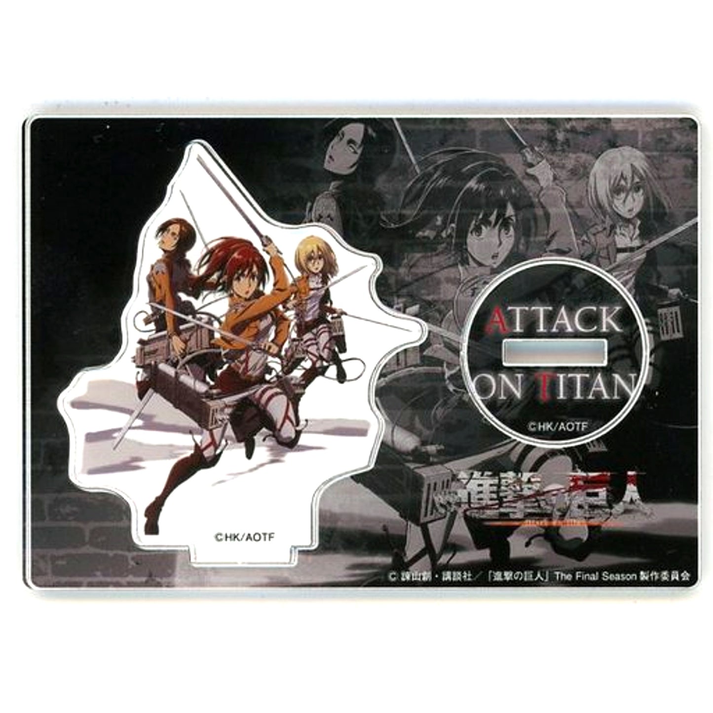 Sasha Braus & Ymir & Christa Lenz Attack on Titan Jacket Random Acrylic Stand Vol 1 Animate Limited [USED]