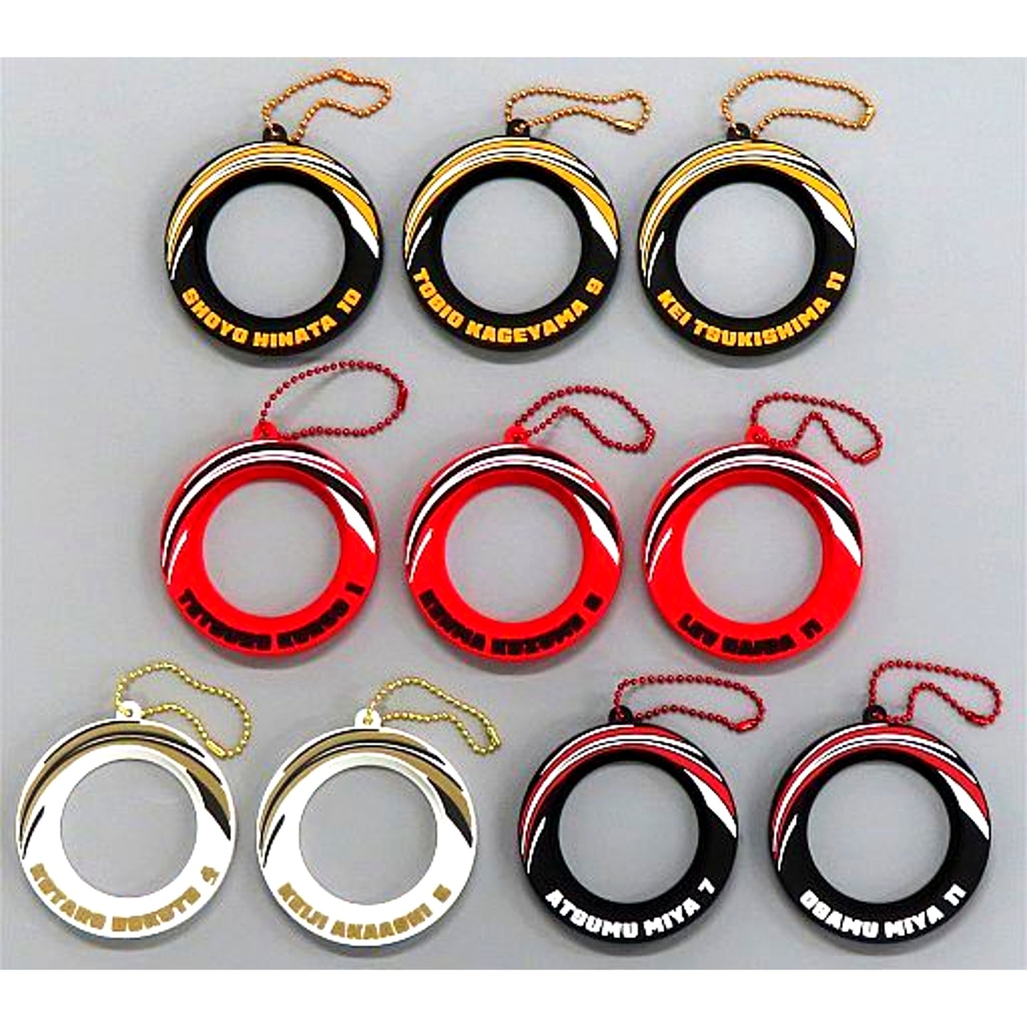 Set of 10 Haikyu!! TO THE TOP After School Fair in KIDDY LAND Trading Button Holder [USED]
