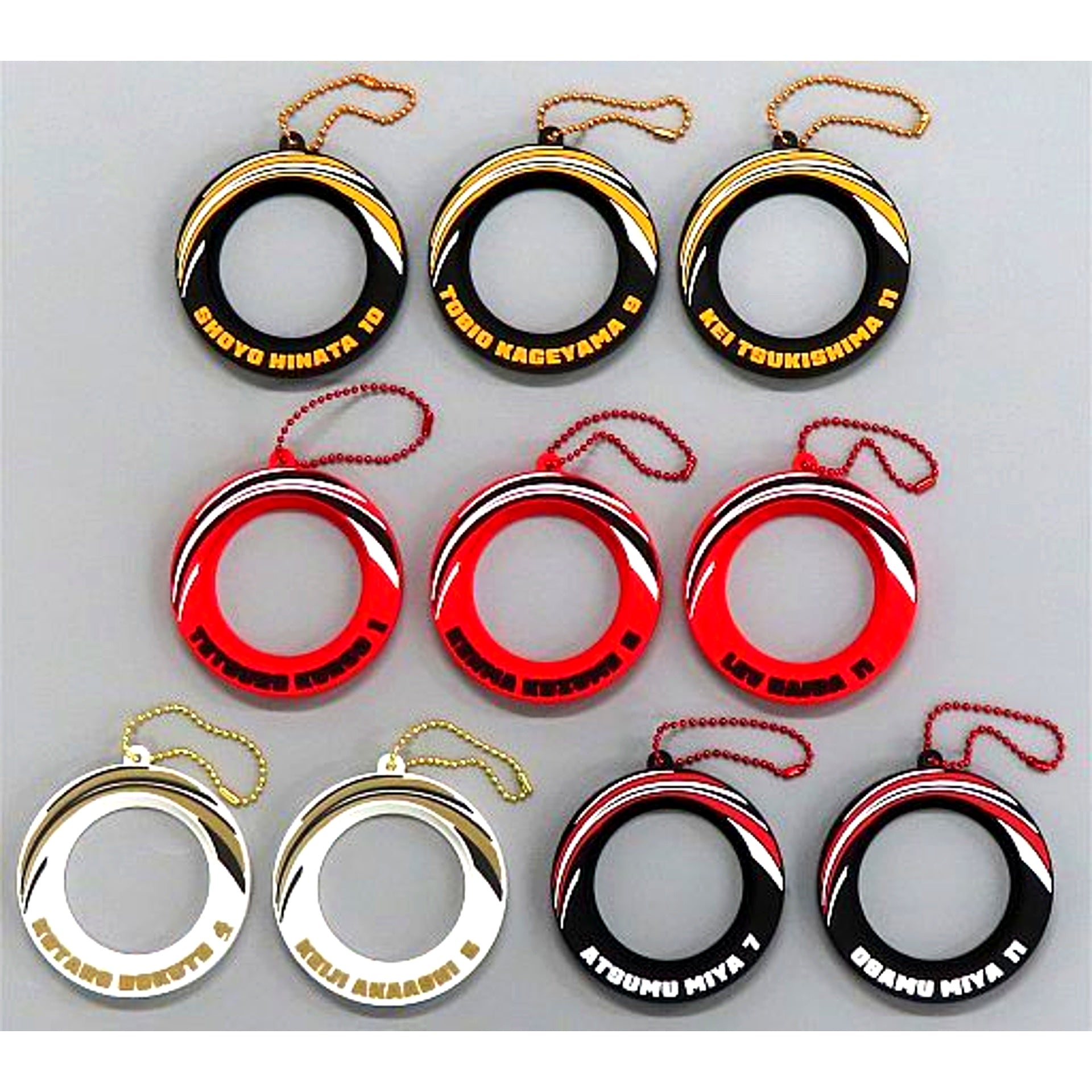 Set of 10 Haikyu!! TO THE TOP After School Fair in KIDDY LAND Trading Button Holder [USED]