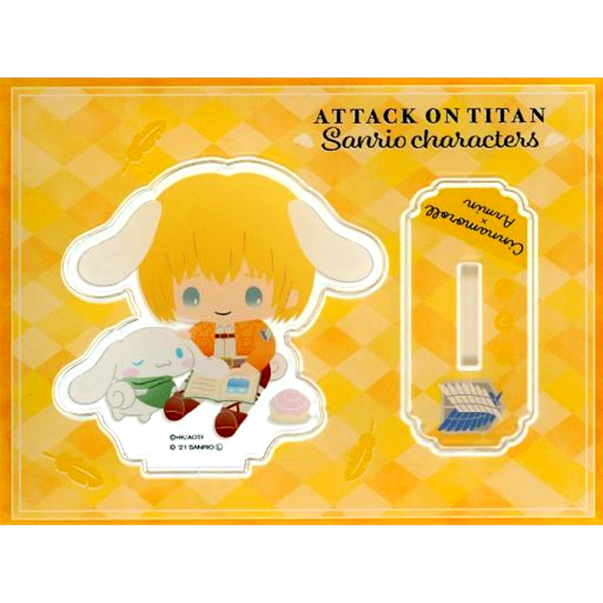 Armin Arlert x Cinnamoroll Acrylic Stand Wings of Friendship Attack on Titan x Sanrio Characters [USED]