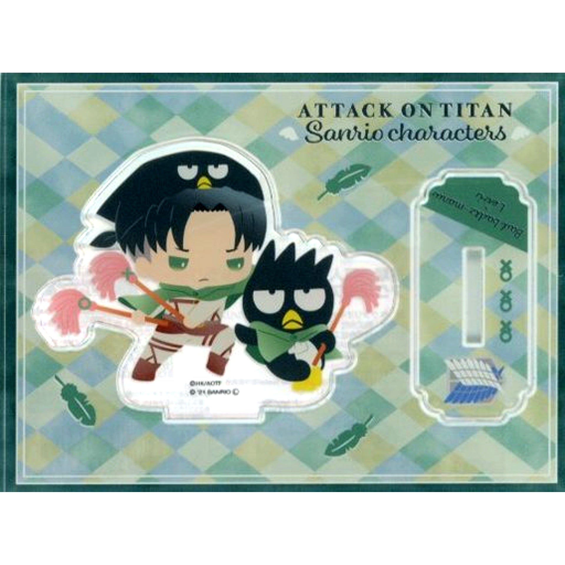 Levi Ackerman Bad Badtz-Maru Attack on Titan Sanrio Characters Acrylic Stand Wings of Friendship [USED]