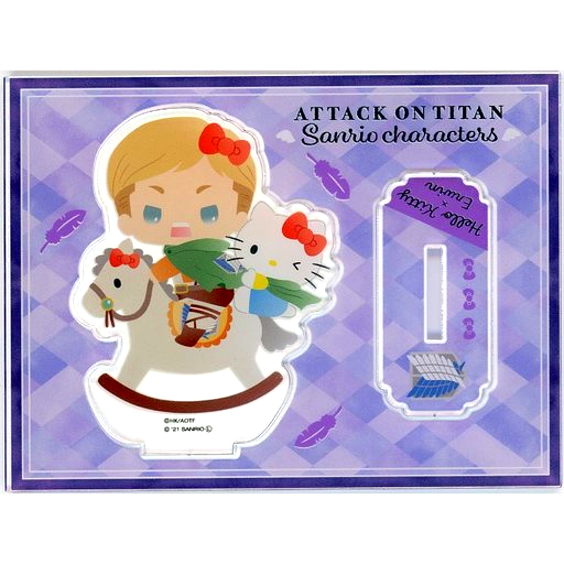 Erwin Smith Attack on Titan x Hello Kitty Acrylic Stand Nakayoshi no Tsubasa Sanrio Characters [USED]