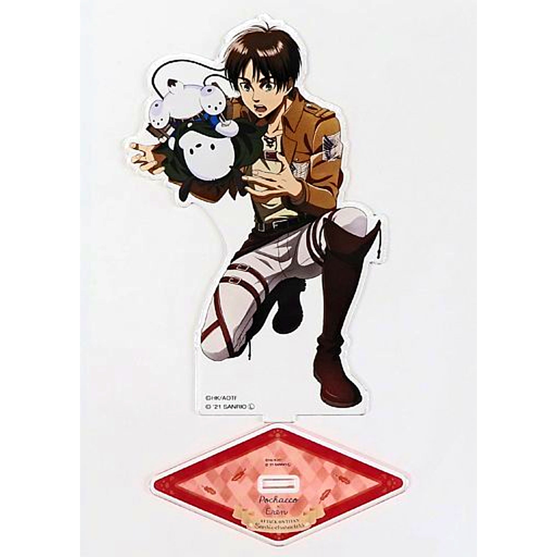 Eren Yeager x Pochacco Attack on Titan Sanrio Characters Acrylic Stand M [USED]