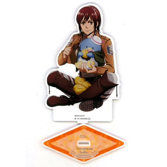 Sasha Braus x Tuxedo Sam Attack on Titan x Sanrio Characters Acrylic Stand M [USED]
