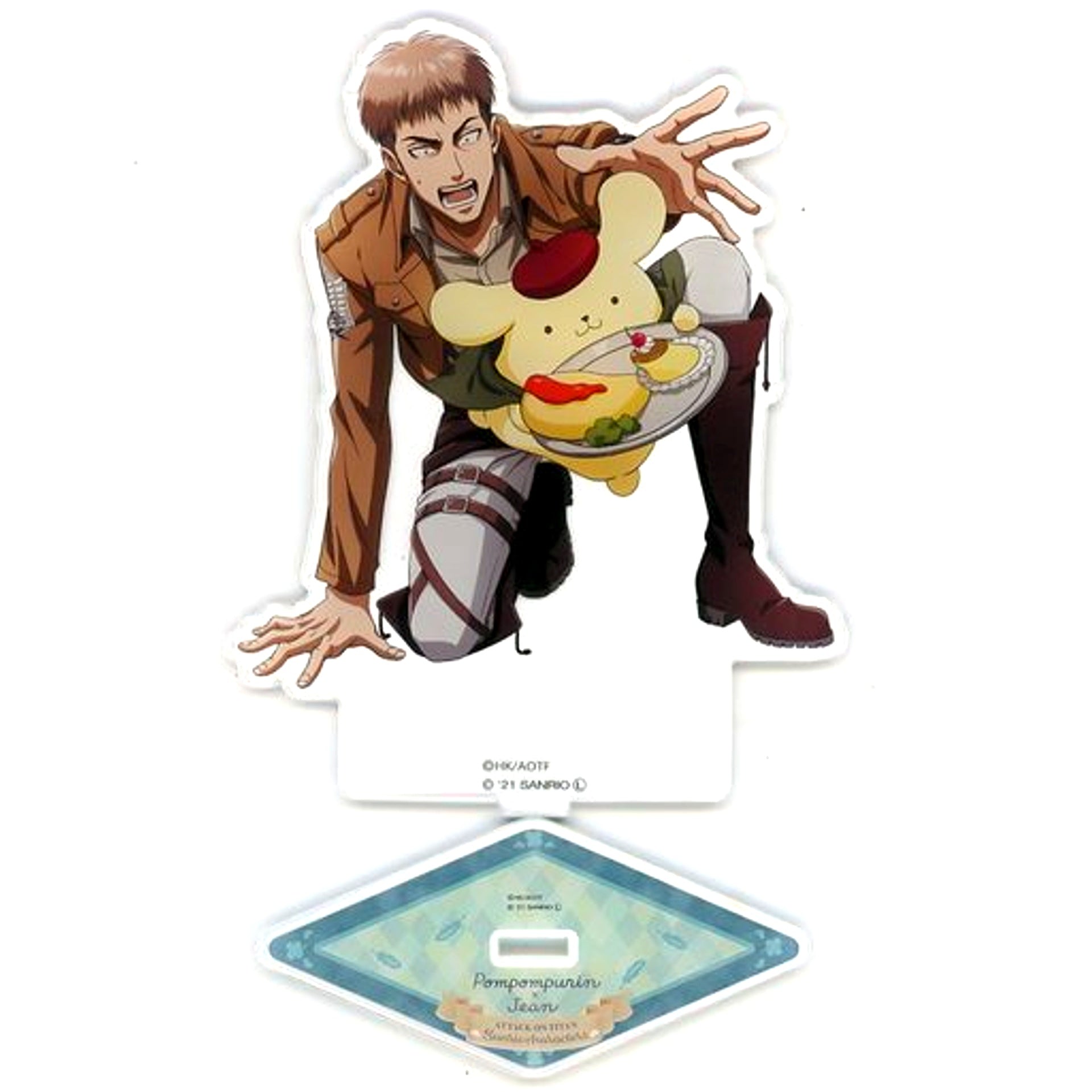 Jean Kirstein Pompompurin Attack on Titan Sanrio Characters Acrylic Stand M [USED]