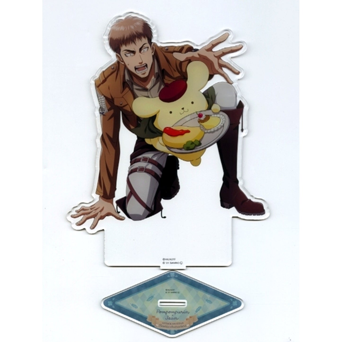 Jean Kirstein Attack on Titan x Pompompurin Acrylic Stand L Sanrio Characters [USED]