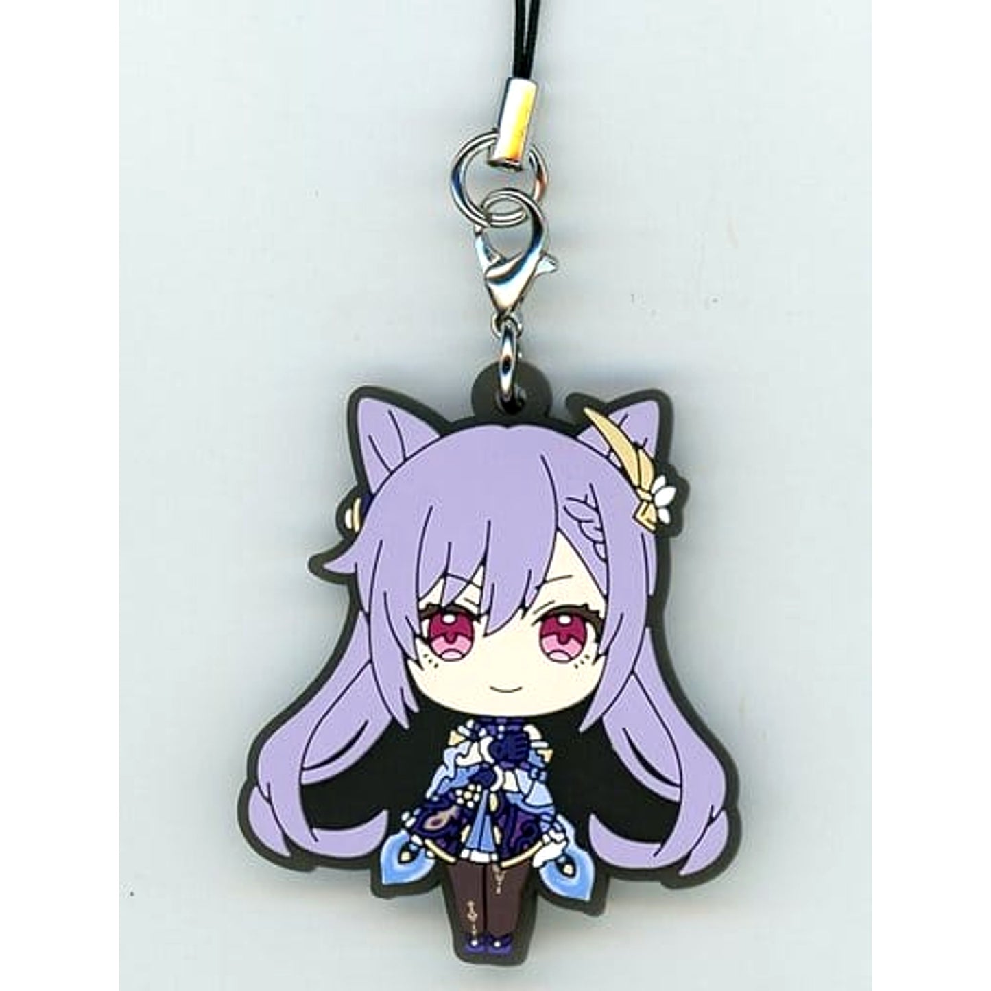 Genshin Keqing Capsule Rubber Strap Vol.4 Keychains [USED]