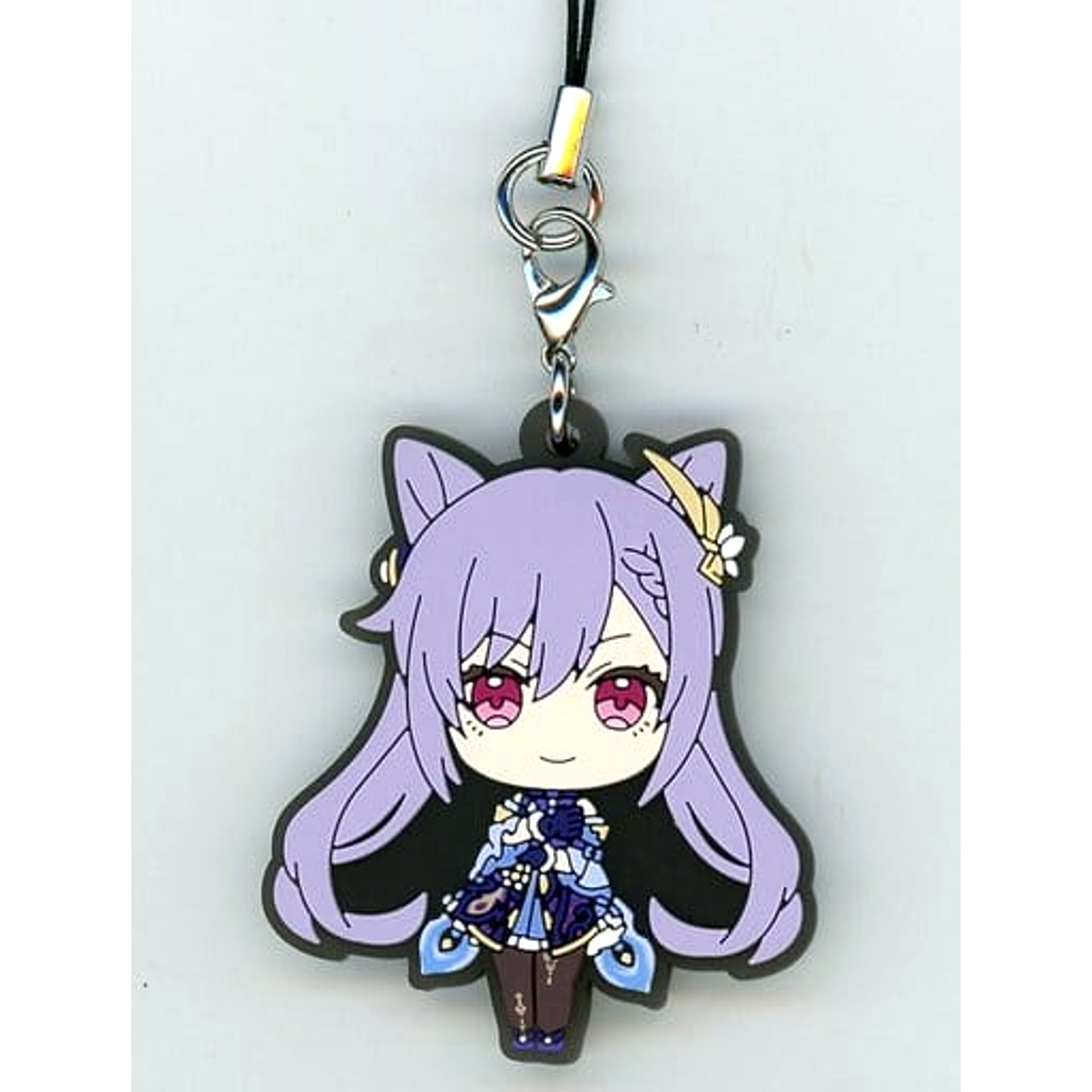 Genshin Keqing Capsule Rubber Strap Vol.4 Keychains [USED]
