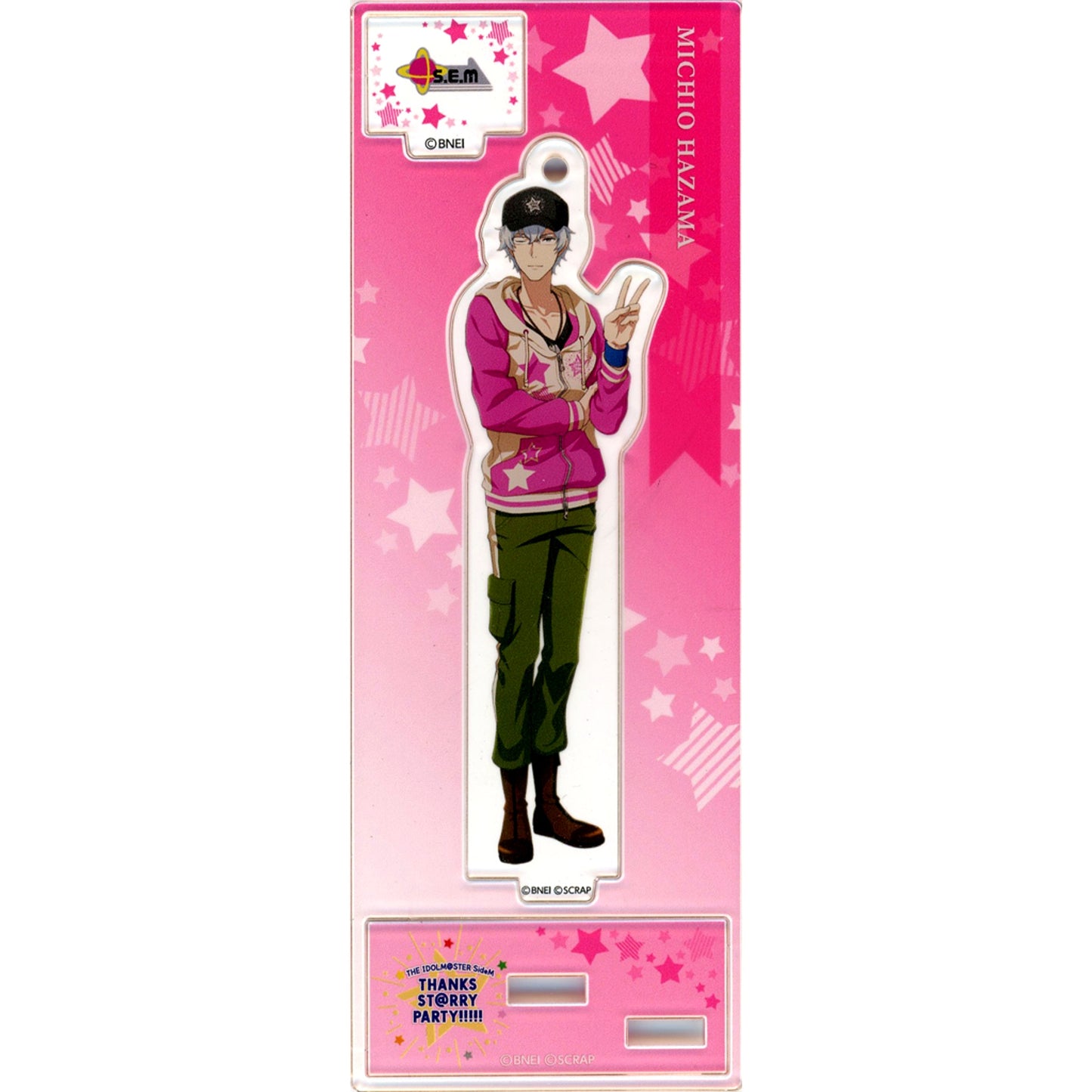 Michio Hazama The Idolmaster SideM Thanksgiving Commemorative Acrylic Stand Keychain THANKS STARRY PARTY!!!!! Minna de Tsukuru Kanshasai [USED]