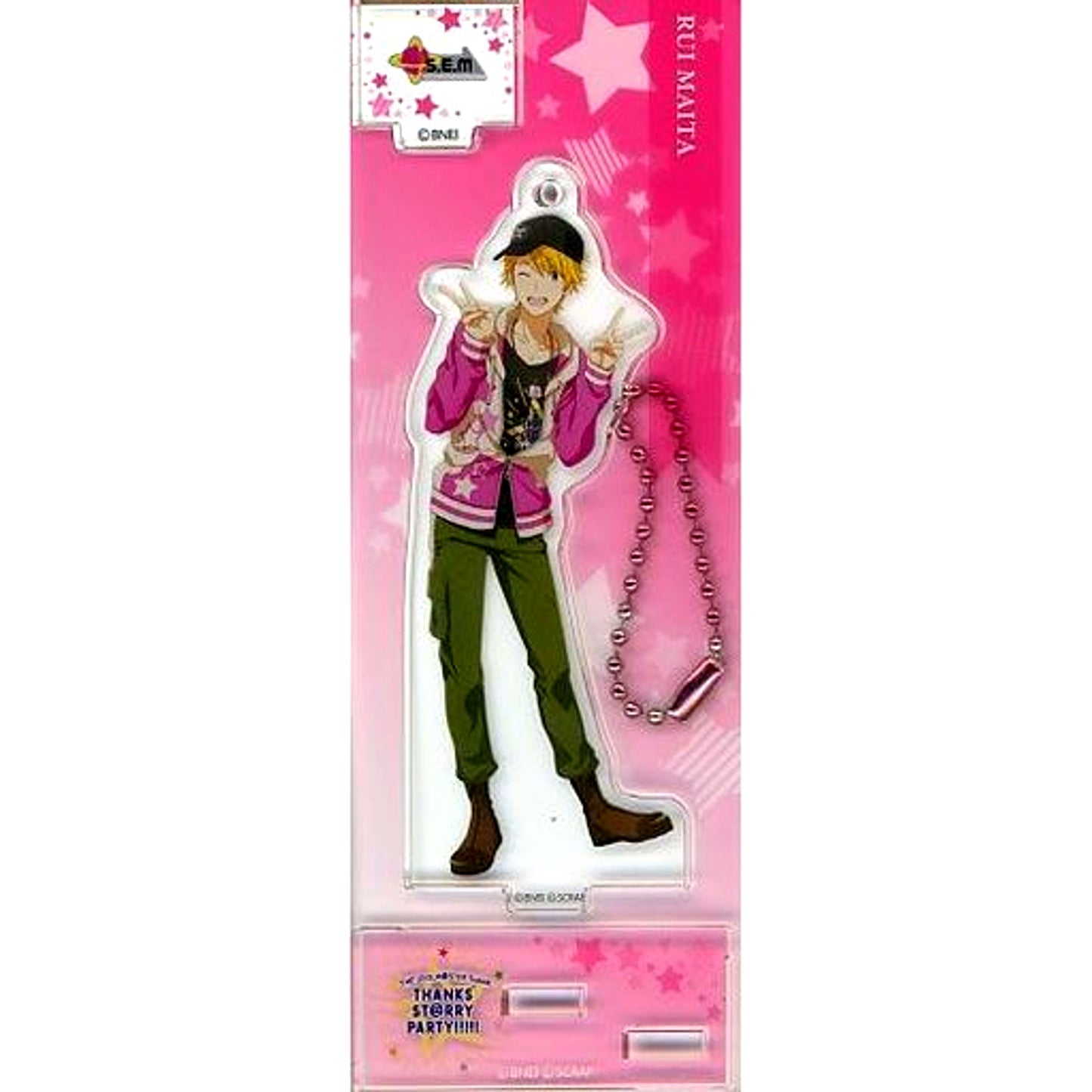 Rui Maita The Idolm@ster SideM Thanksgiving Commemorative Acrylic Stand Keychain THANKS STARRY PARTY!!!!! -Minnade Tsukuru Kanshasai- [USED]