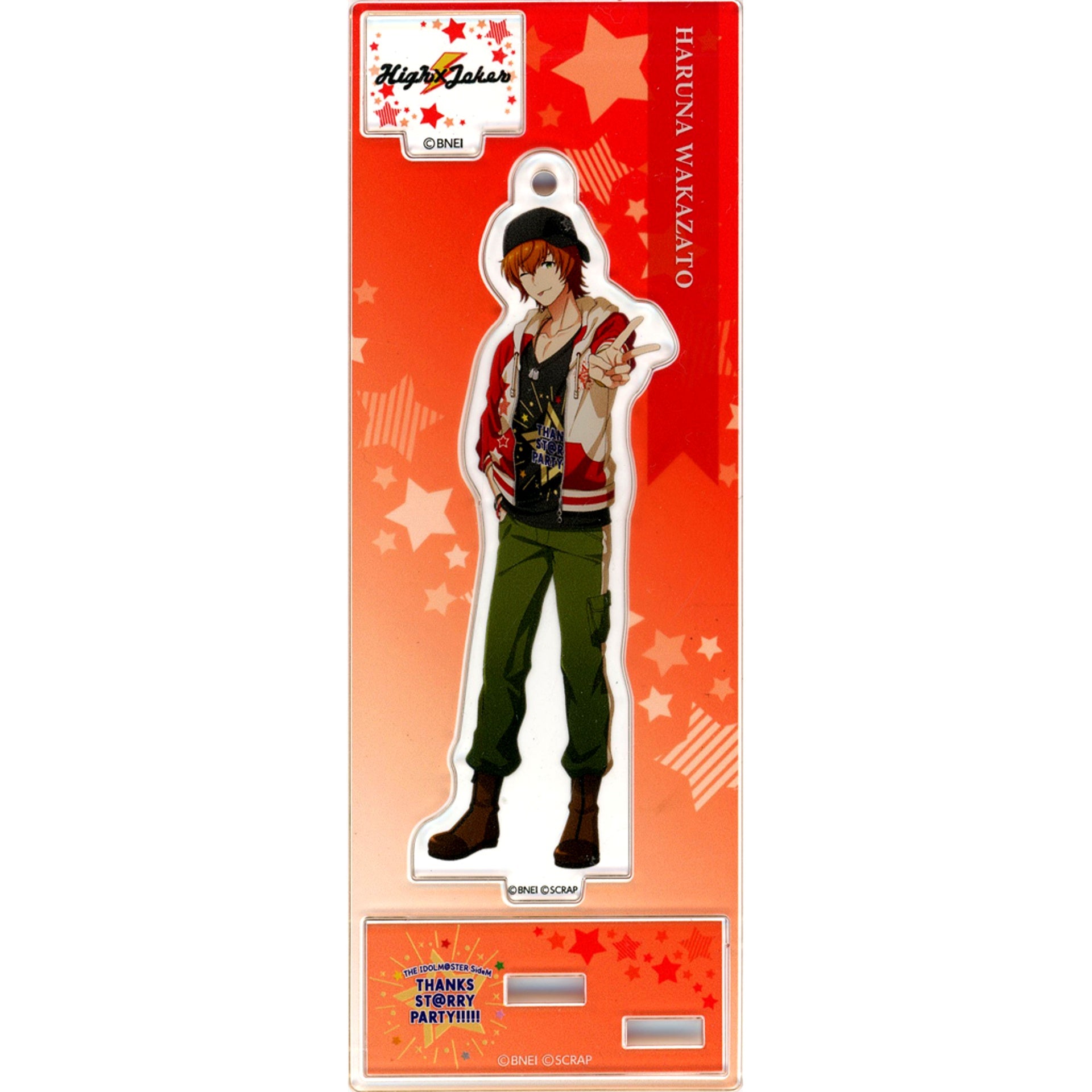 Haruna Wakazato The Idolm@ster SideM Thanksgiving Commemorative Acrylic Stand Keychain THANKS STARRY PARTY!!!!! -Minnade Tsukuru Kanshasai- [USED]
