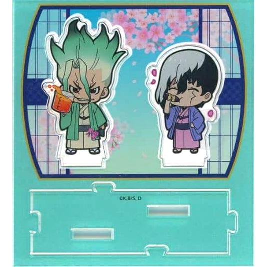 Senku Ishigami and Gen Asagiri Dr. STONE Ohanami Acrylic Stand [USED]