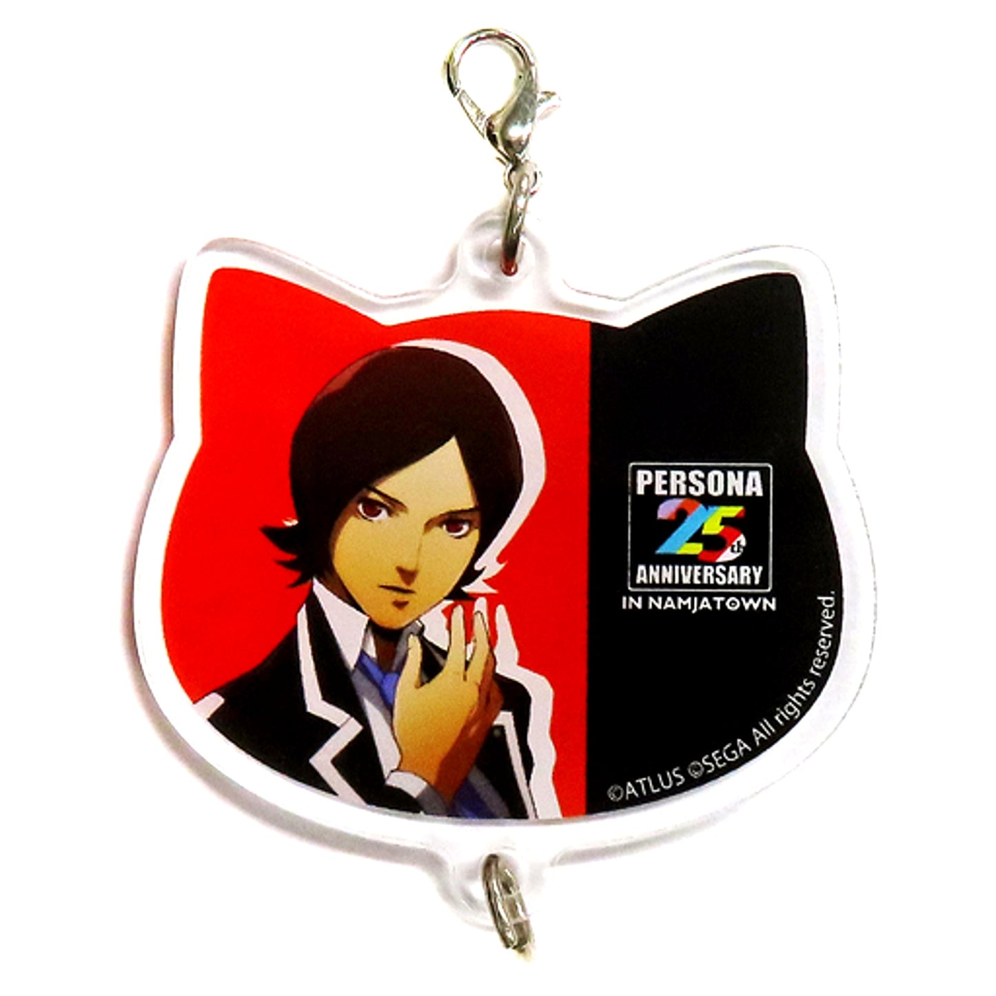 Protagonist Persona 2 Innocent Sin Persona 25th Anniversary in Namjatown Mini Game Summon Roulette Prize B Connectable Charm [USED]
