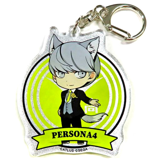 Protagonist Persona 4 Persona 25th Anniversary in Namjatown Rally Game Find Morgana Participation Prize Emblem Acrylic Keychain [USED]