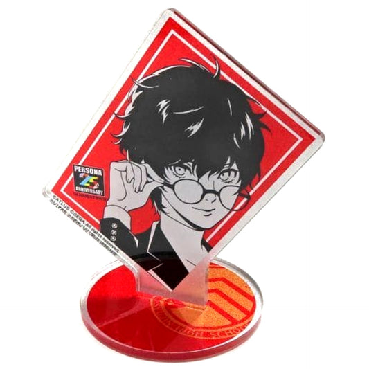 Persona 5 Protagonist Acrylic Stand Natural Proportions Persona 25th Anniversary in Namjatown Exclusive Acrylic Stands [USED]